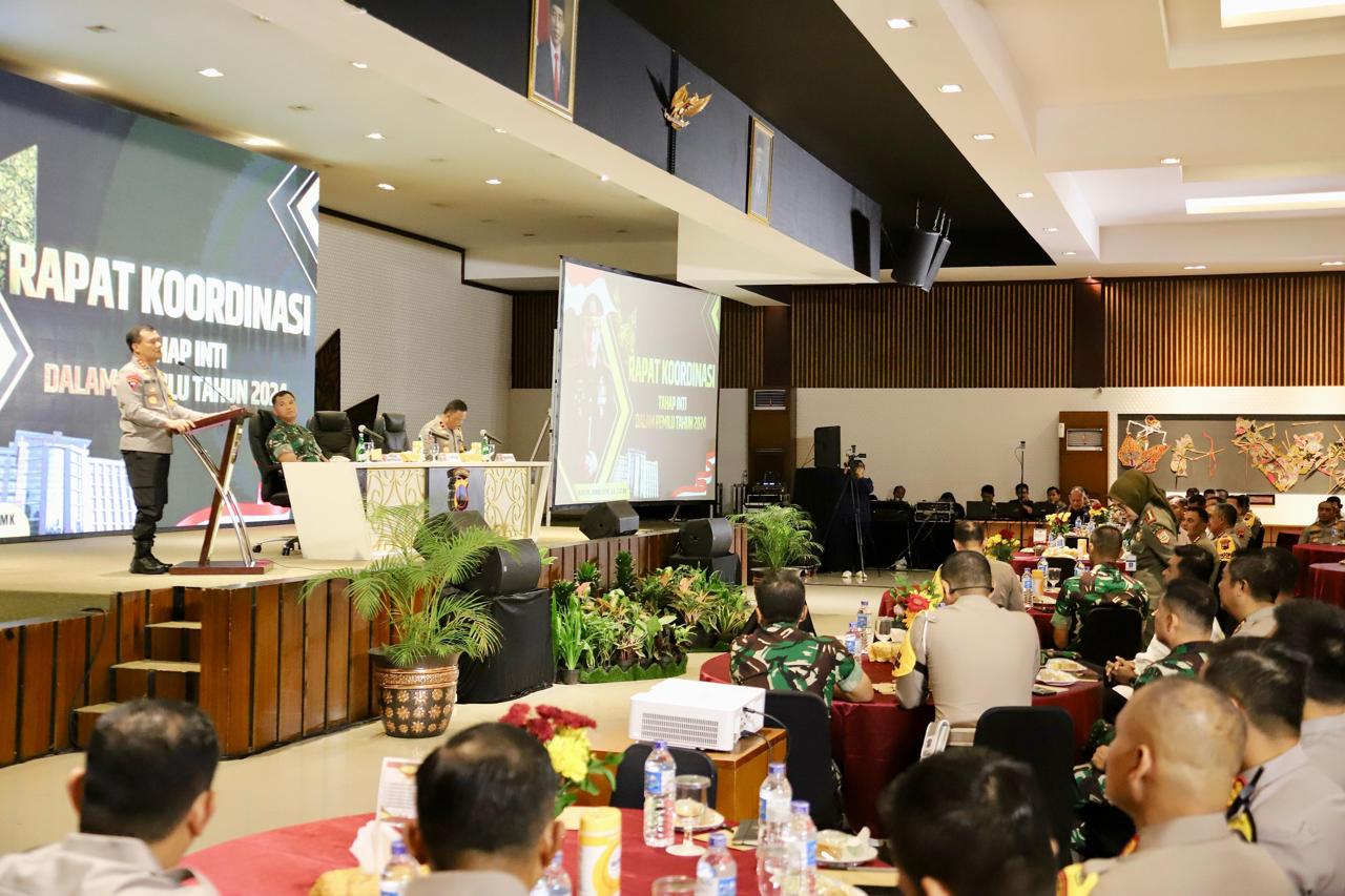 Polda Jateng menggelar Rapat Koordinasi Tahap Inti Pemilihan Umum Tahun 2024